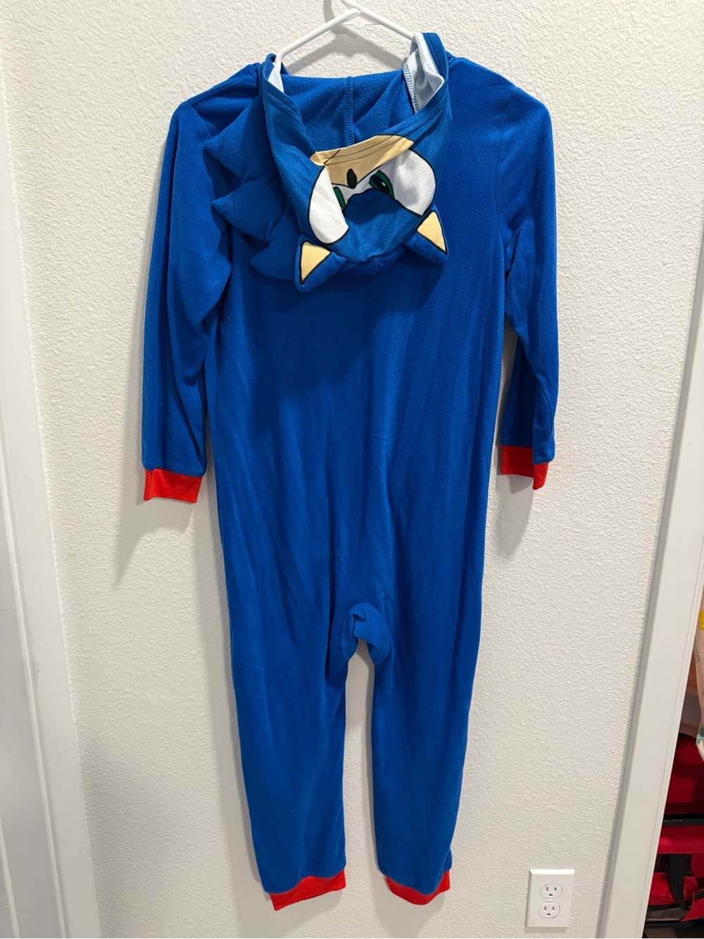 Blue Character Hooded Kids One-Piece Bodysuit